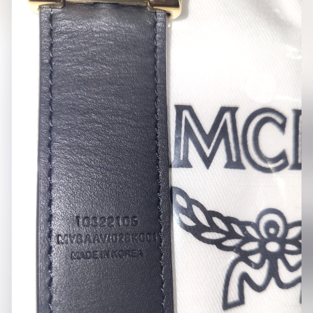 ✨️[NWT] lMCM Slides (9) & Claus M Reversible Belt Combo - Picture 7 of 16